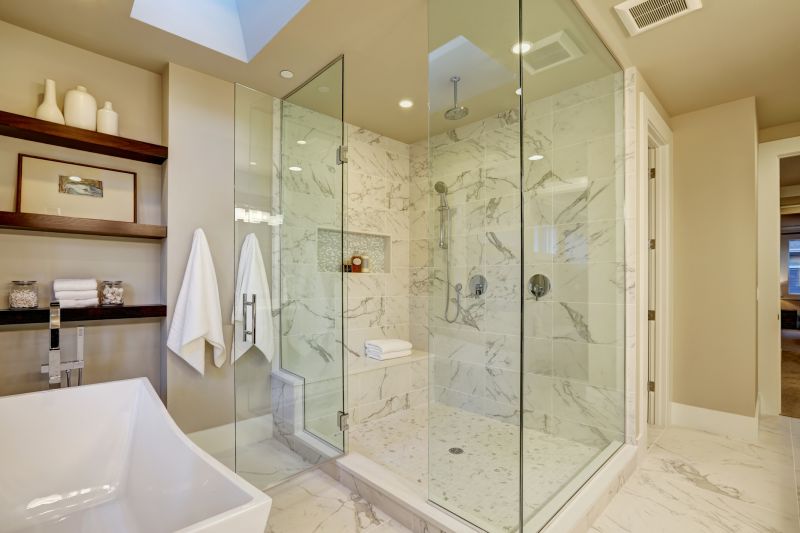 Bathroom with Frameless Glass Shower